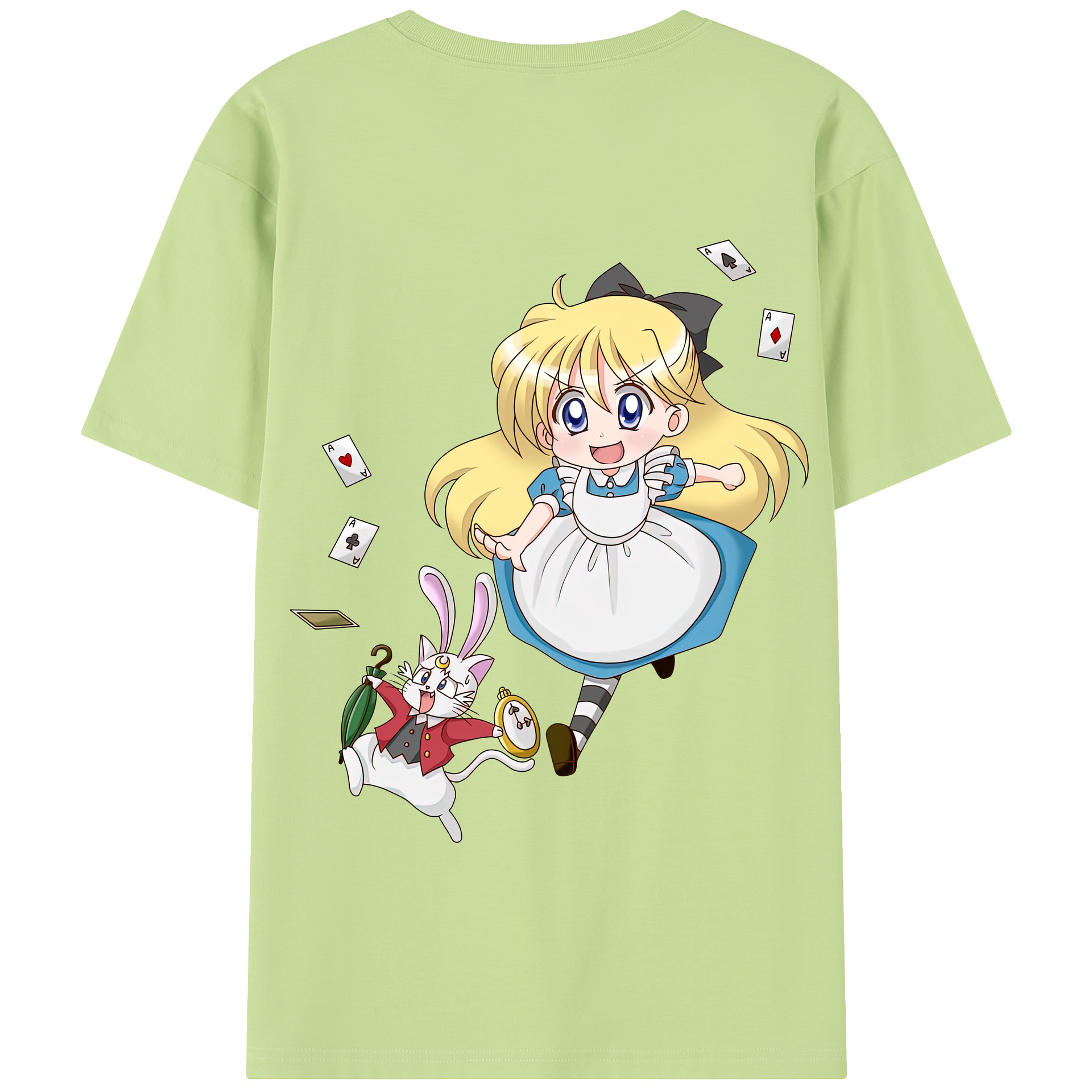 （画像用） 美少女戦士セーラームーン 愛野 美奈子 あいの みなこ Sailor Moon Aino Minako 綿100％半袖Tシャツ（背面プリント）